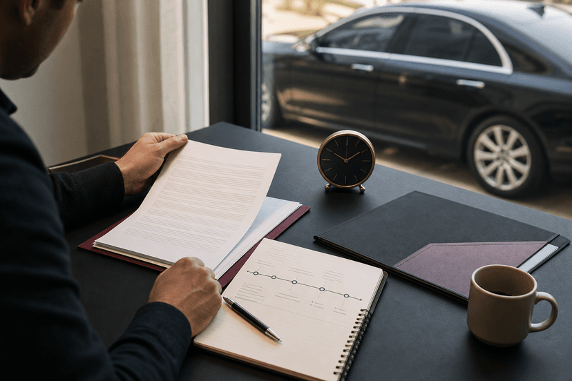 Pénalités de retard dans un contrat VTC : pourquoi la RC Pro ne doit pas être présumée