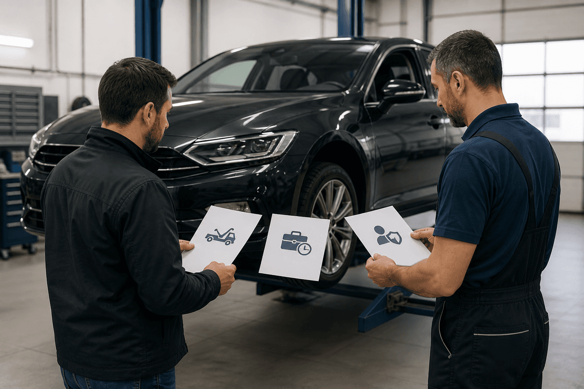 Véhicule VTC immobilisé : distinguer assistance auto, perte d'exploitation et RC Pro