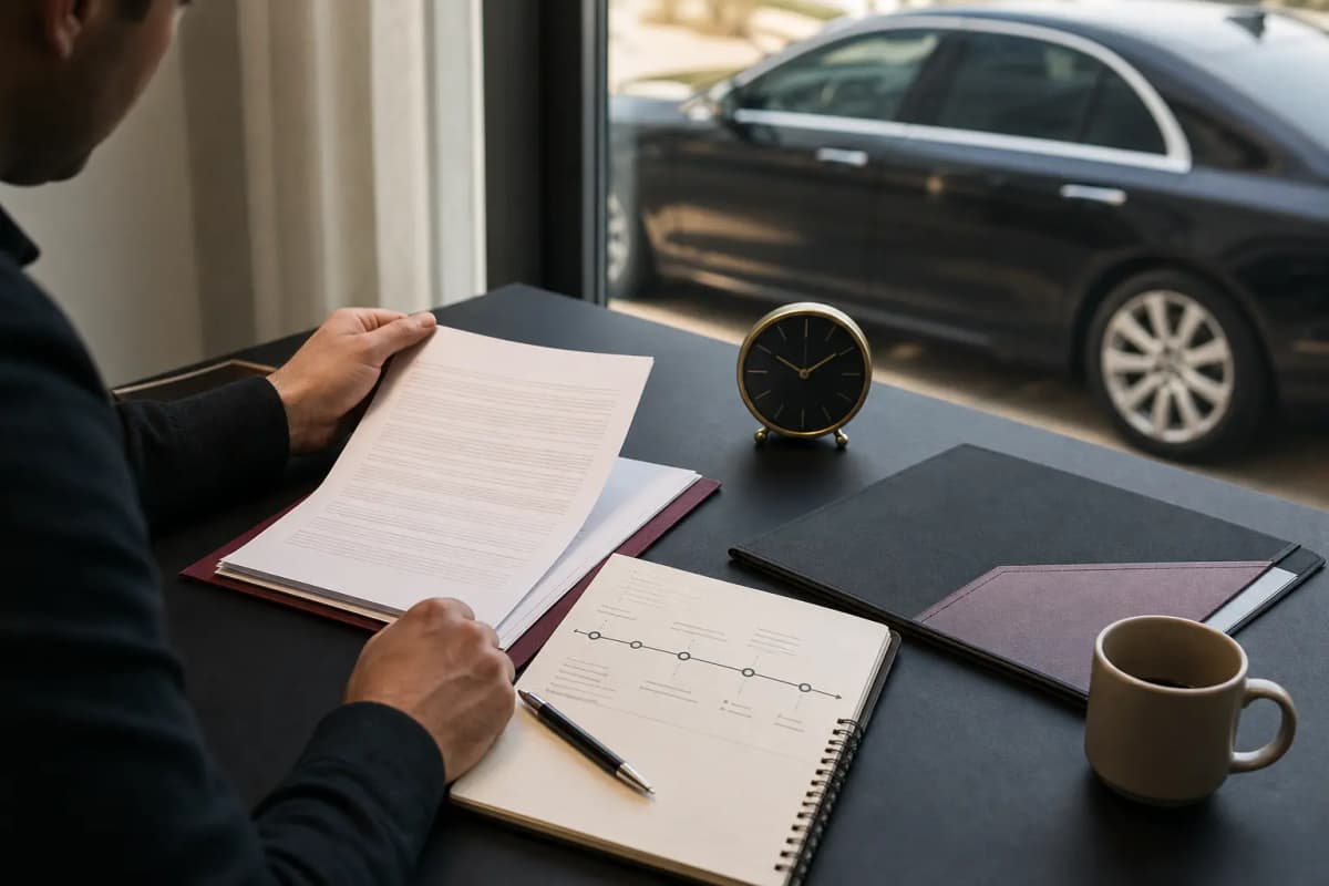 Pénalités de retard dans un contrat VTC : pourquoi la RC Pro ne doit pas être présumée