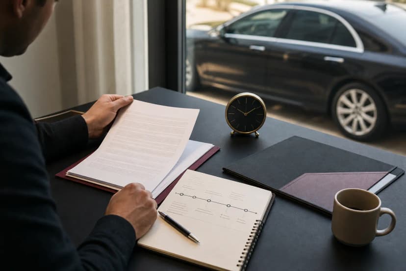 Pénalités de retard dans un contrat VTC : pourquoi la RC Pro ne doit pas être présumée