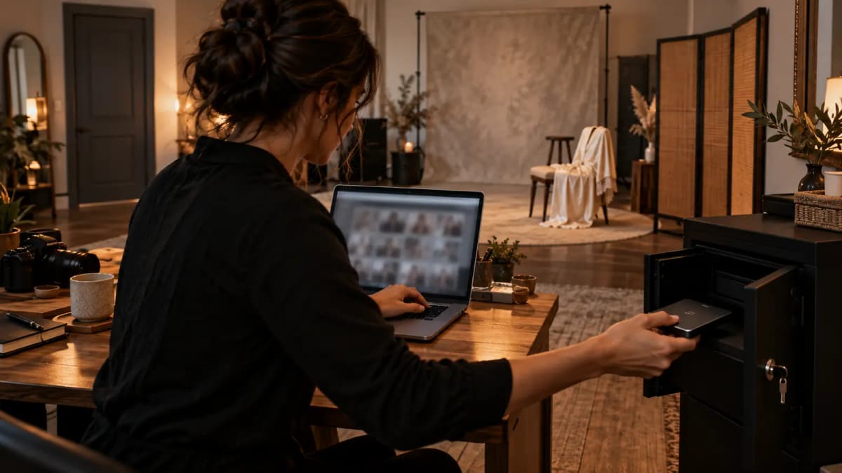 Photographe boudoir : protéger les images sensibles sans promettre l'impossible