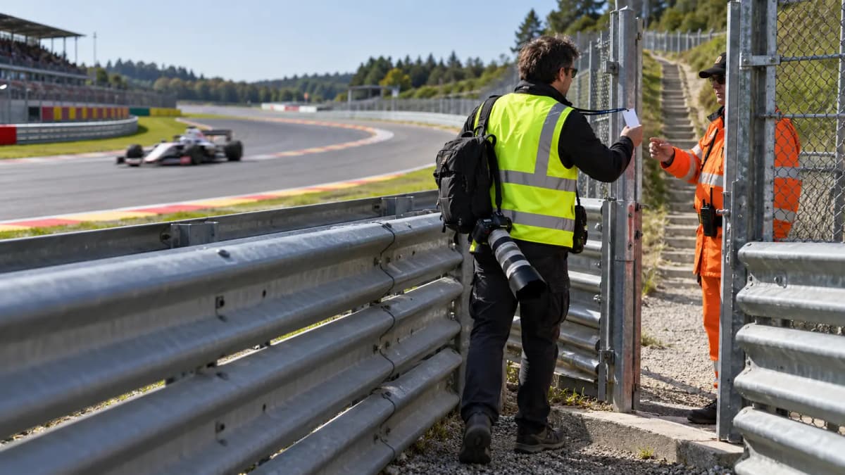 Photographe sur circuit automobile : quelle attestation demander ?