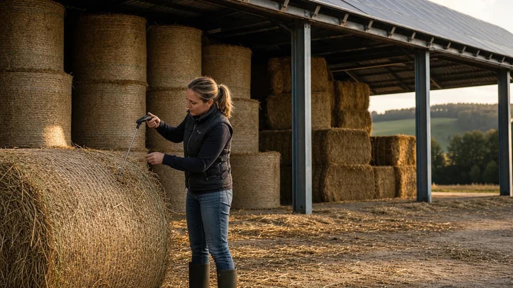 Hangar agricole photovoltaïque : l’assurer quand on stocke du fourrage