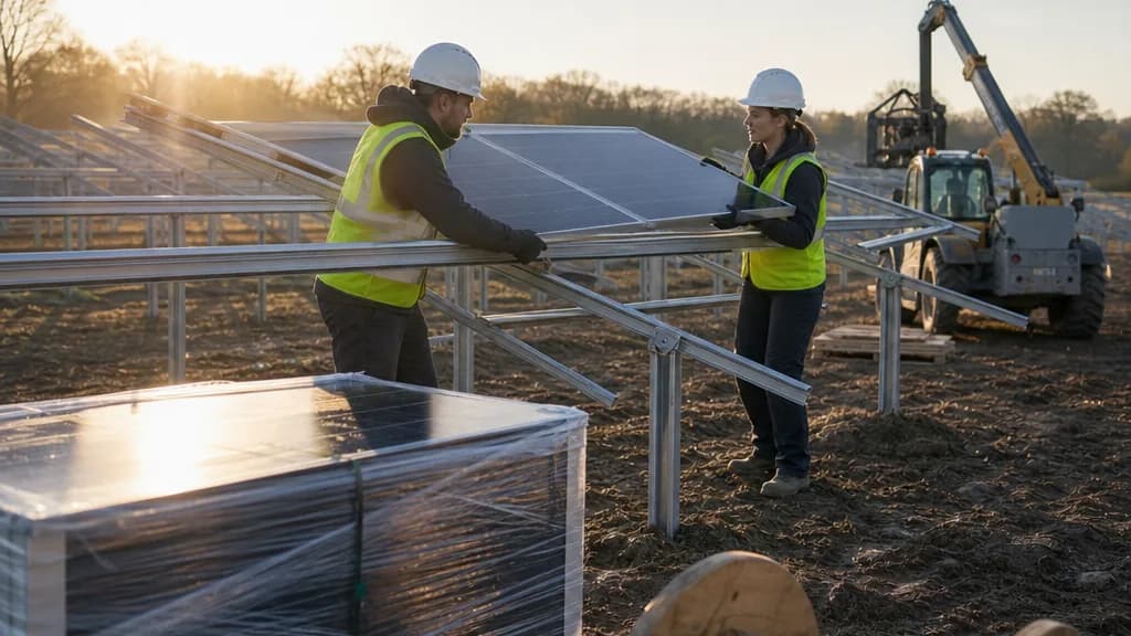 TRC montage-essais photovoltaïque : chantier, essais et retards